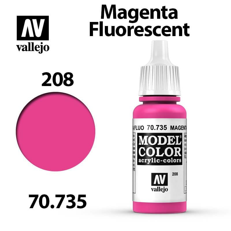 Vallejo Model Color - Magenta Fluorescent 17ml - Val70735 (208)