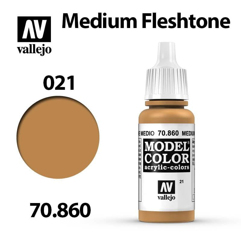 Vallejo Model Color - Medium Fleshtone 17ml - Val70860