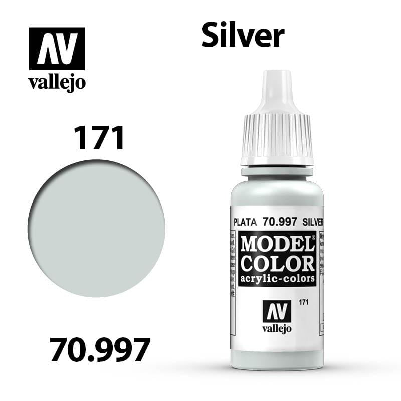 Vallejo Model Color - Silver 17ml - Val70997 (171)