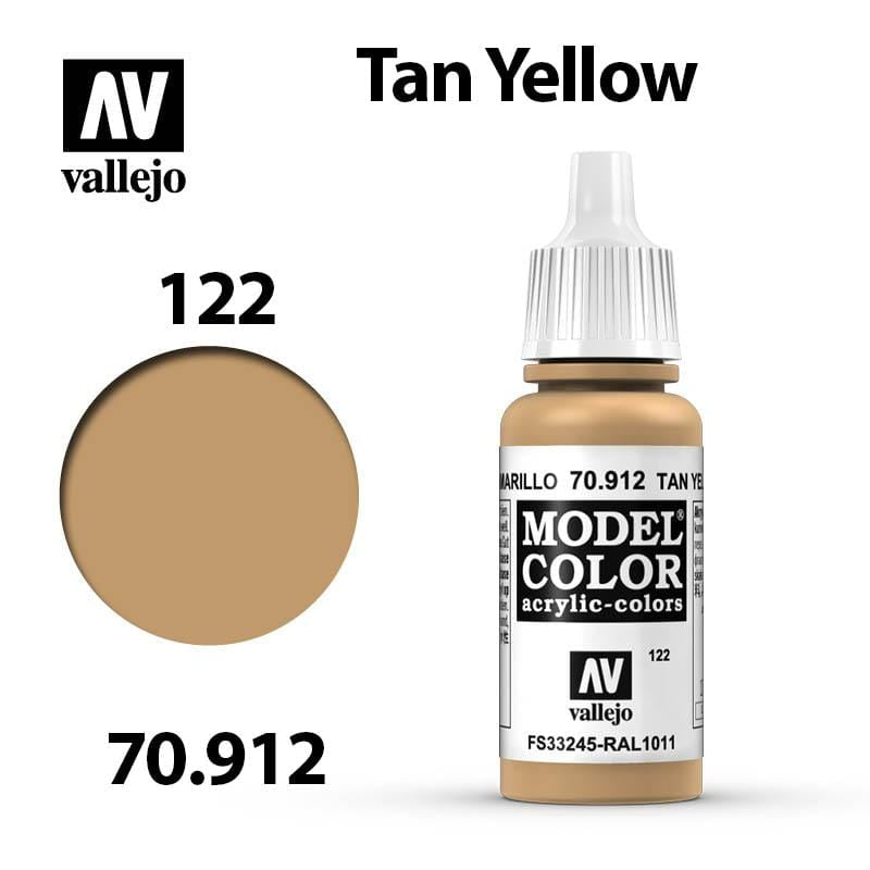 Vallejo Model Color - Tan Yellow 17ml - Val70912 (122)