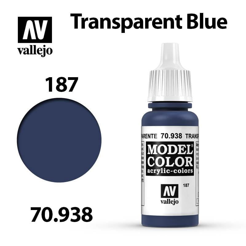 Vallejo Model Color - Transparent Blue 17ml - Val70938 (187)