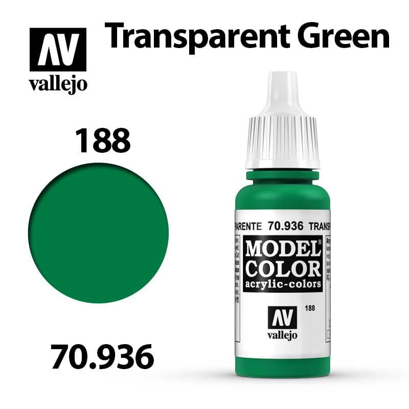 Vallejo Model Color - Transparent Green 17ml - Val70936 (188)