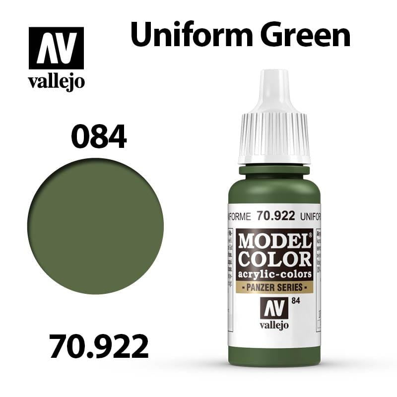 Vallejo Model Color - Uniform Green 17ml - Val70922 (084)