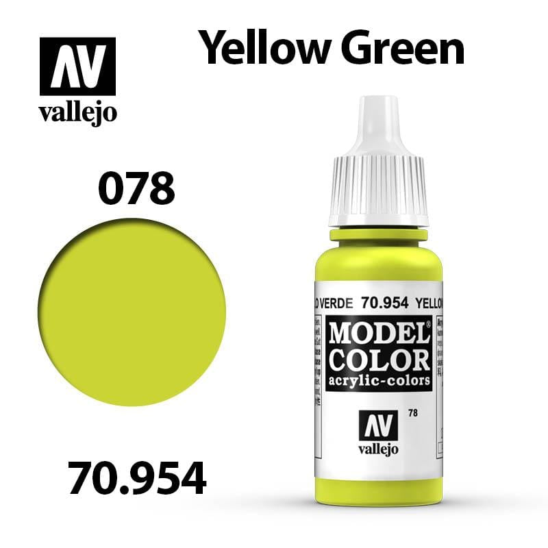 Vallejo Model Color - Yellow Green 17ml - Val70954 (078)