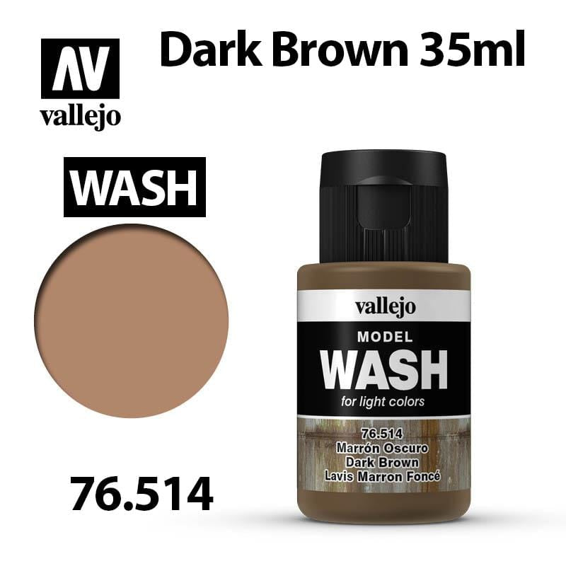 Vallejo Model Wash - Dark Brown 35ml - Val76514