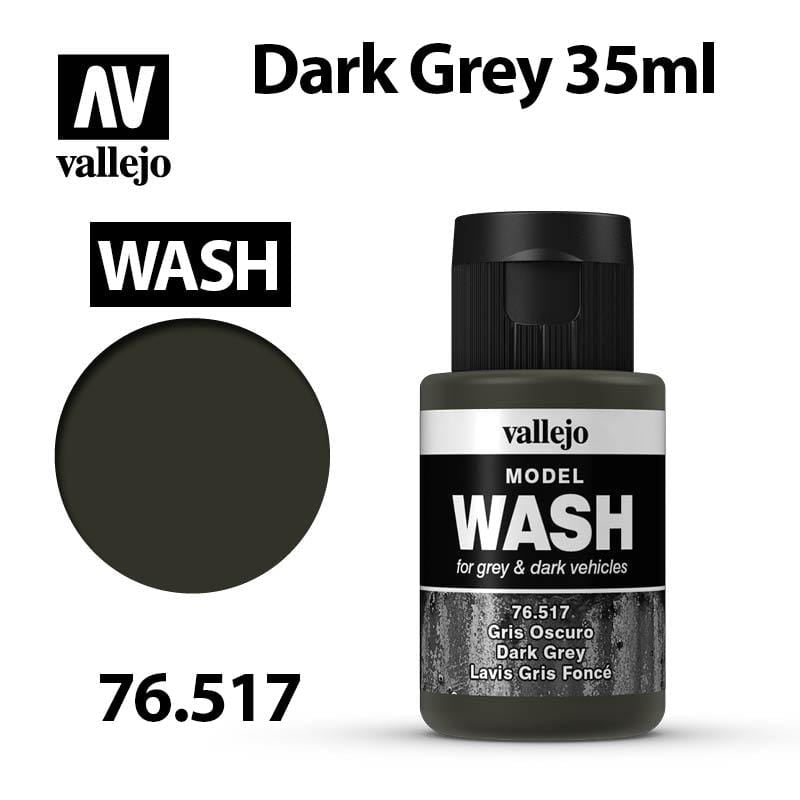 Vallejo Model Wash - Dark Grey 35ml - Val76517
