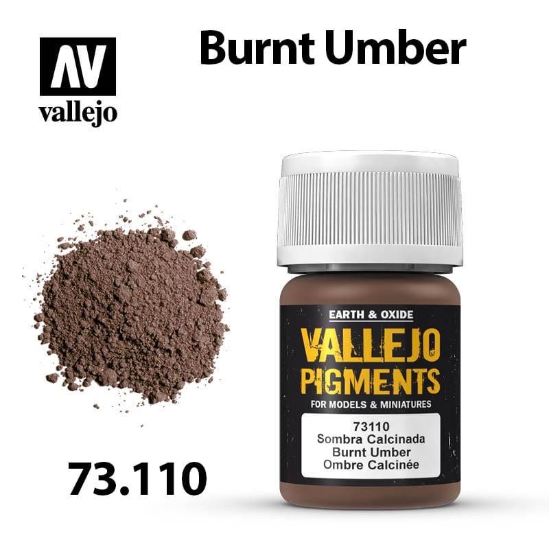 Vallejo Pigments - Burnt Umber 35ml - Val73110