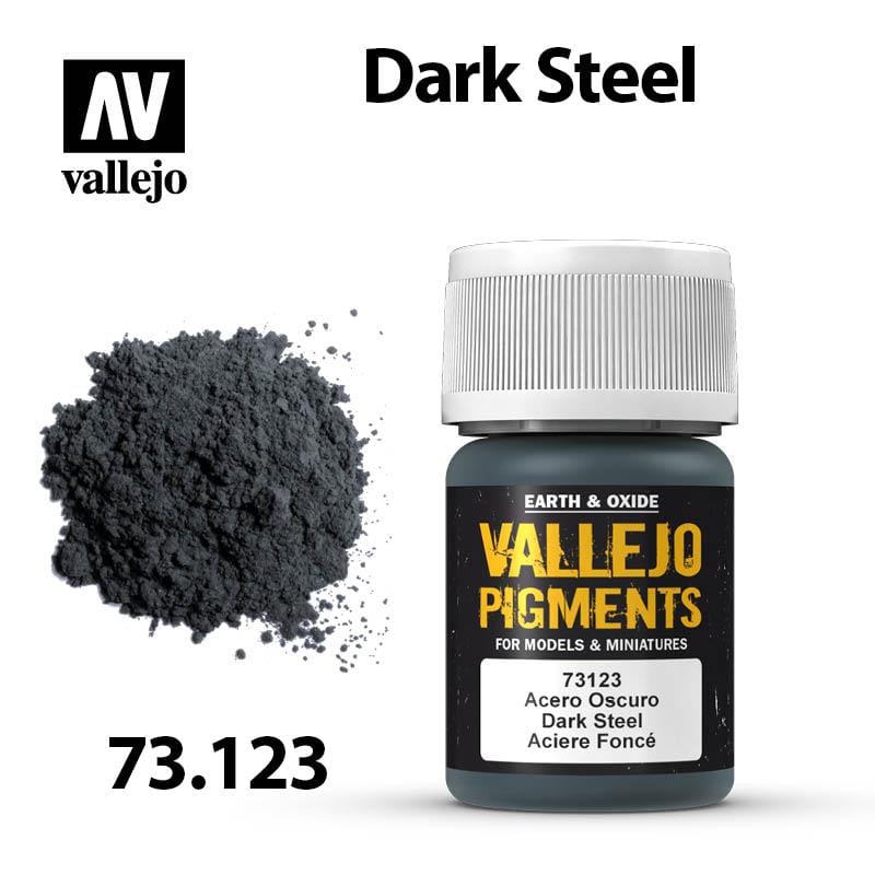 Vallejo Pigments - Dark Steel 35ml - Val73123