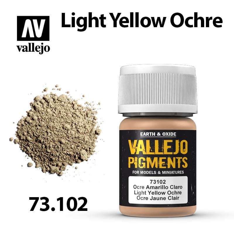 Vallejo Pigments - Light Yellow Ochre 35ml - Val73102