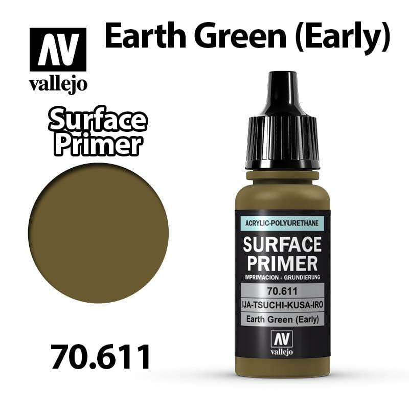 Vallejo Surface Primer - Earth Green 17ml (Early) - Val70611