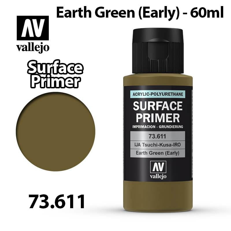 Vallejo Surface Primer - Earth Green 60ml (Early) - Val73611