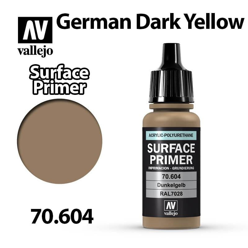 Vallejo Surface Primer - German Dark Yellow 17ml - Val70604