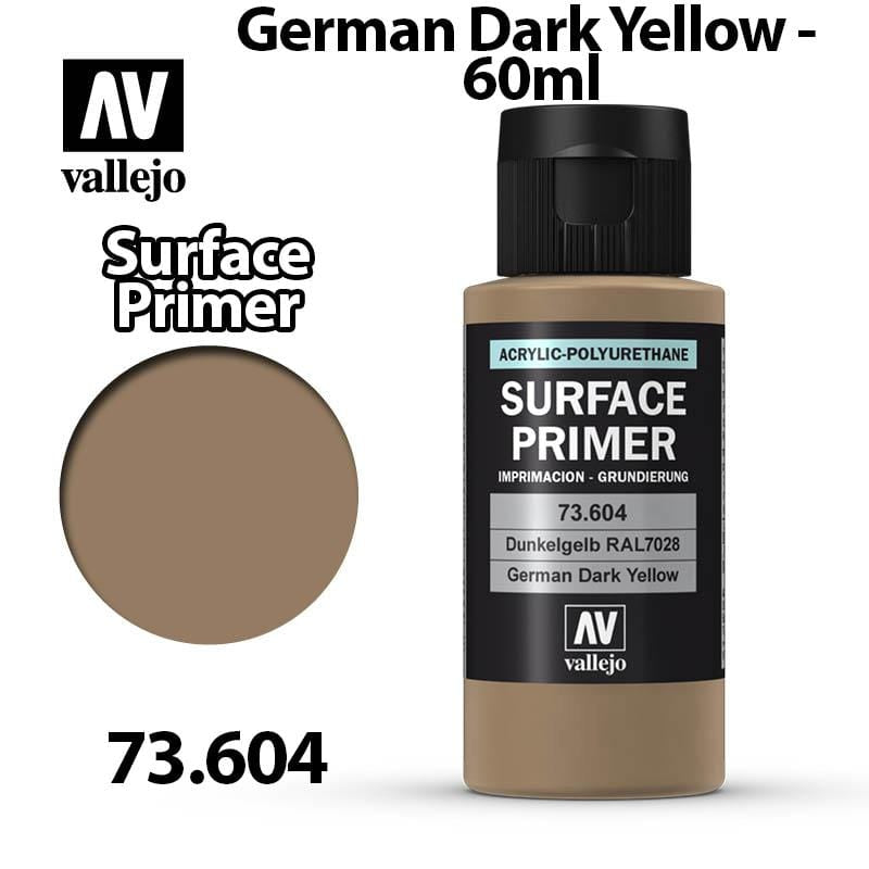 Vallejo Surface Primer - German Dark Yellow 60ml - Val73604