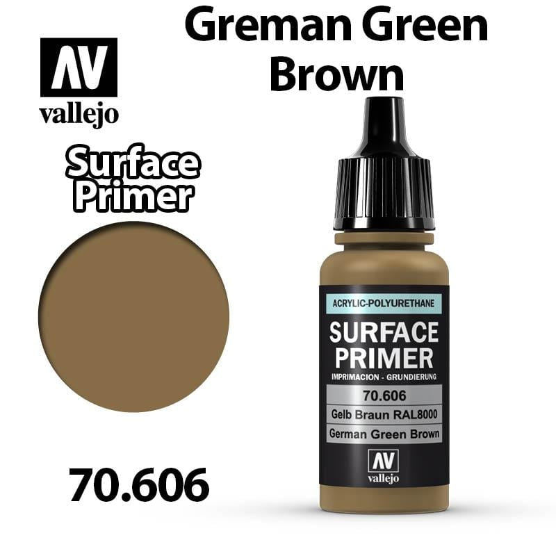 Vallejo Surface Primer - German Green Brown 17ml - Val70606
