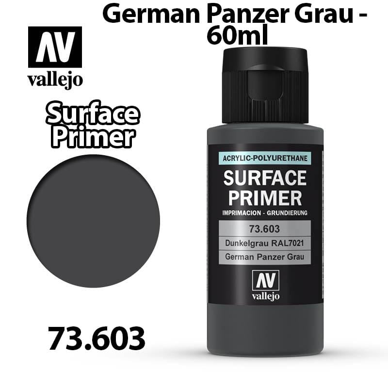Vallejo Surface Primer - German Panzer Grey 60ml - Val73603