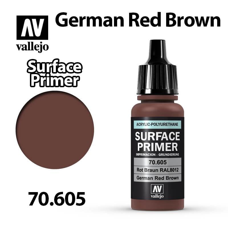 Vallejo Surface Primer - German Red Brown 17ml - Val70605
