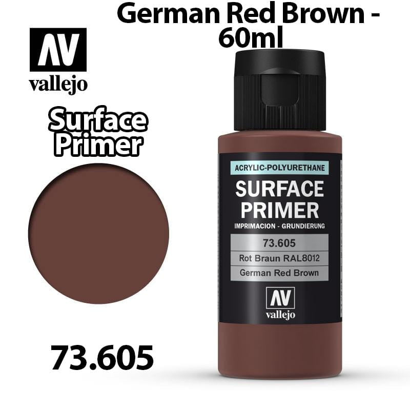 Vallejo Surface Primer - German Red Brown 60ml - Val73605