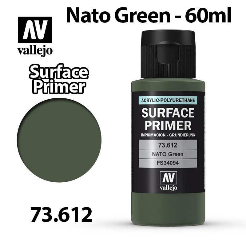 Vallejo Surface Primer - NATO Green 60ml - Val73612