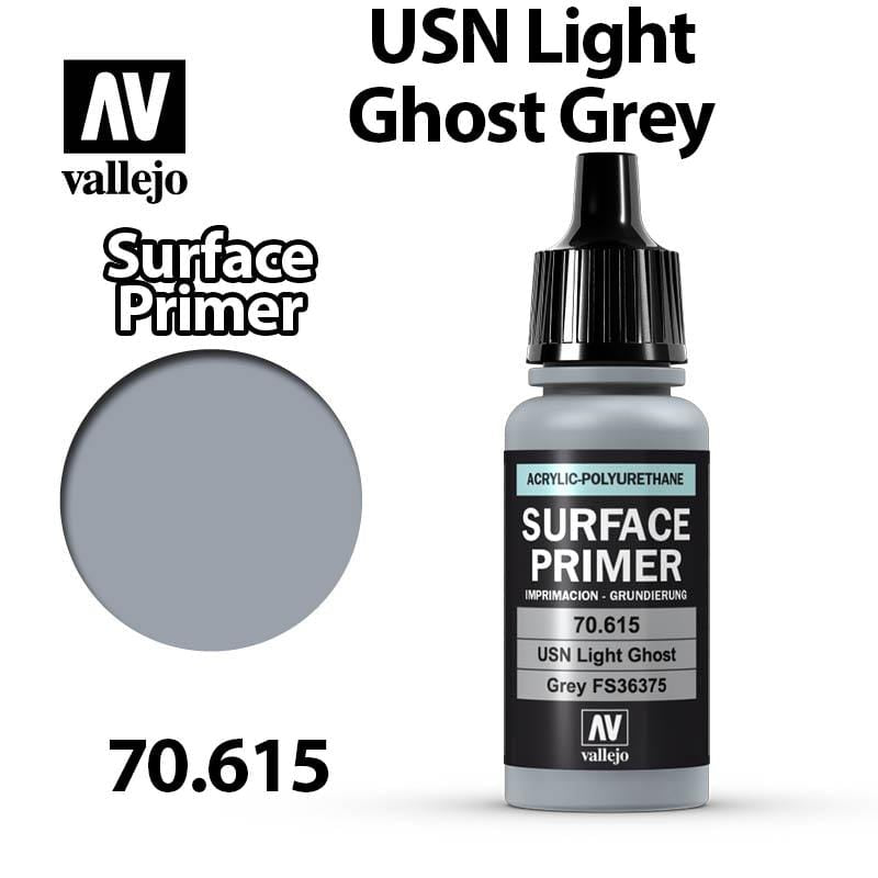 Vallejo Surface Primer - USN Light Ghost Grey 17ml - Val70615