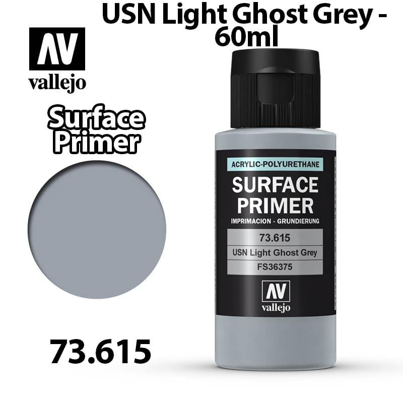 Vallejo Surface Primer - USN Light Ghost Grey 60ml - Val73615