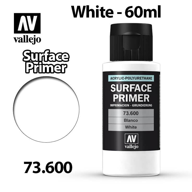 Vallejo Surface Primer - White 60ml - Val73600