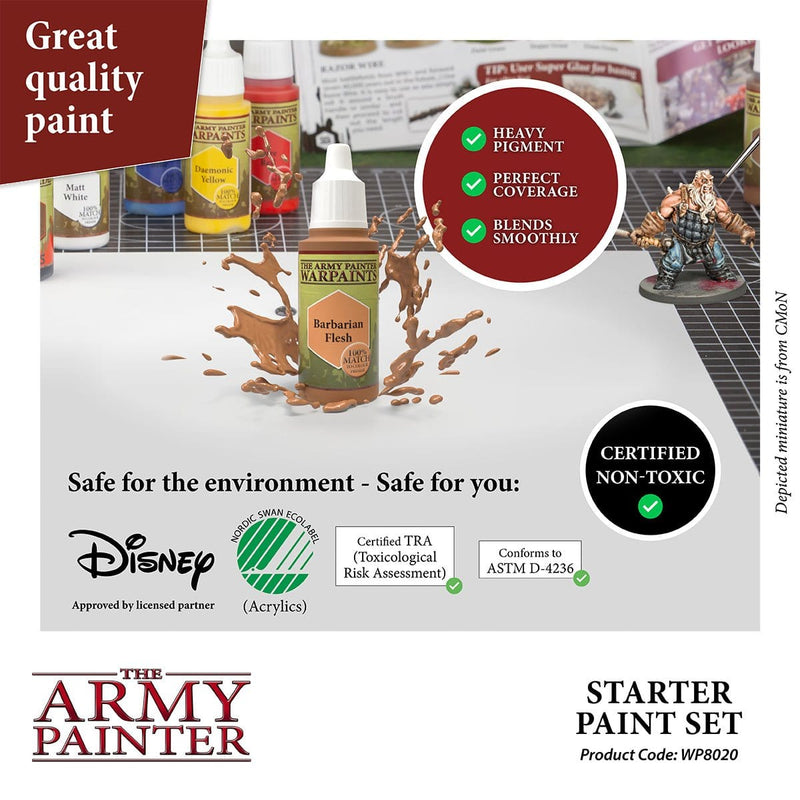 Army Painter Wargames Hobby Starter Paint Set ( WP8020 )