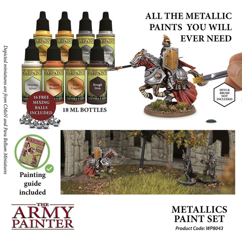 Army Painter Warpaints Metallics Paint Set ( WP8043 )