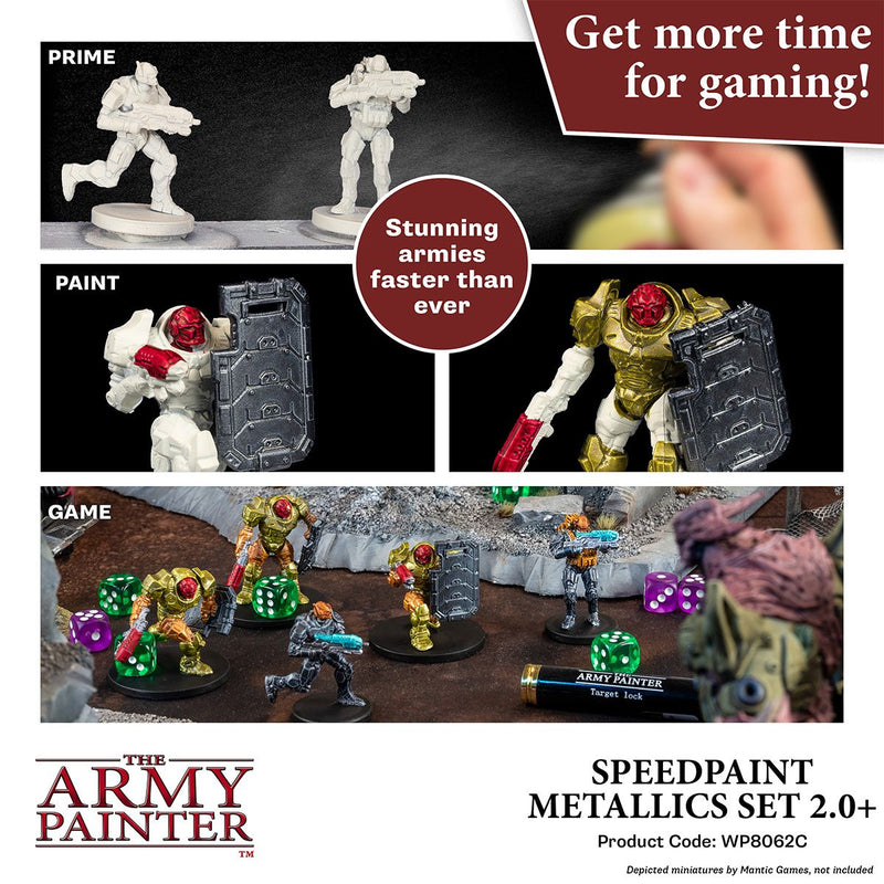 Army Painter Speedpaint Metallics Set 2.0 ( WP8062 )