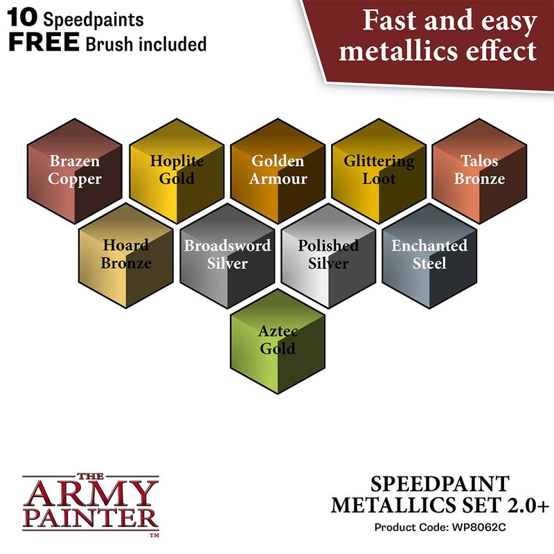 Army Painter Speedpaint Metallics Set 2.0 ( WP8062 )