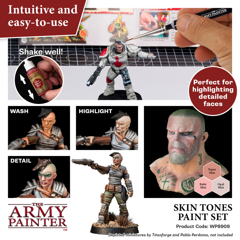 Army Painter Skin Tones Paint Set ( WP8909 )