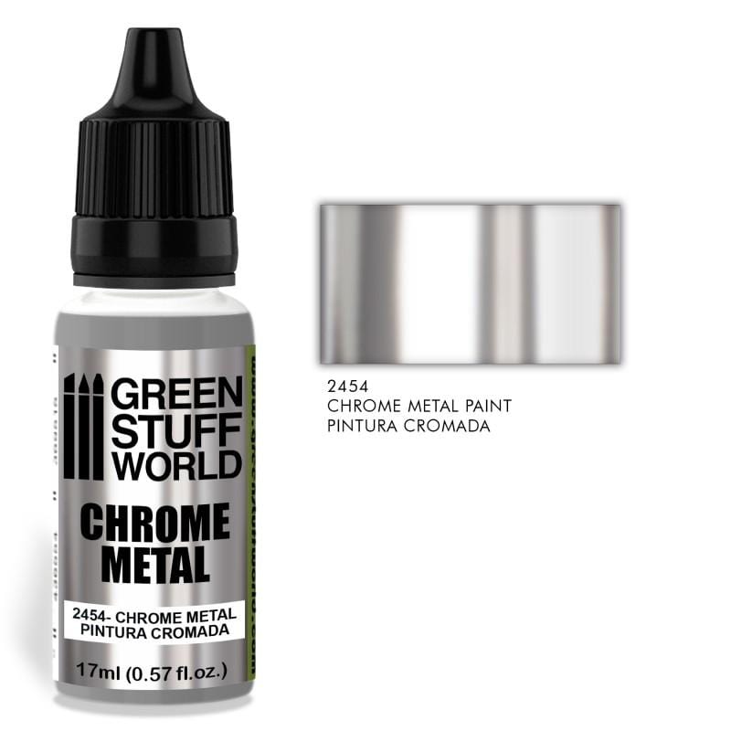 GSW Metallic - Chrome Metal for Brushes 17ml (2454)