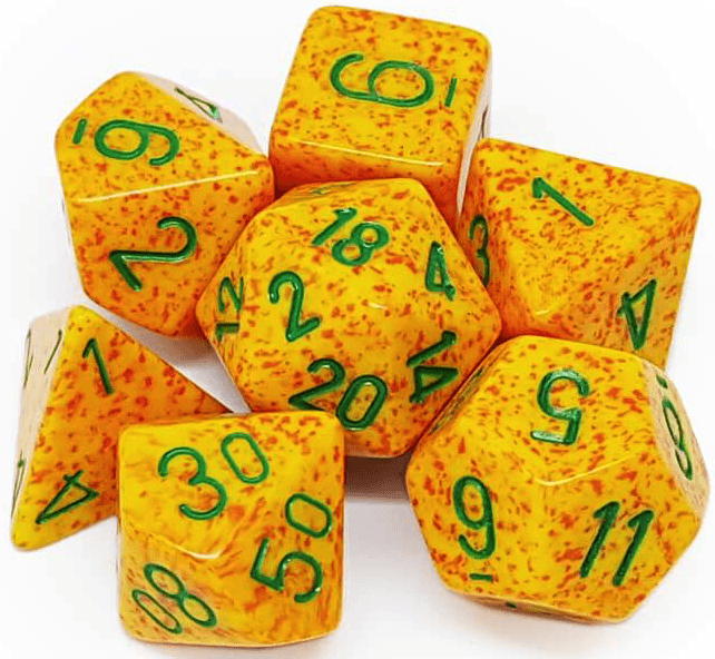 7 Polyhedral Dice Set Speckled Lotus - CHX25312