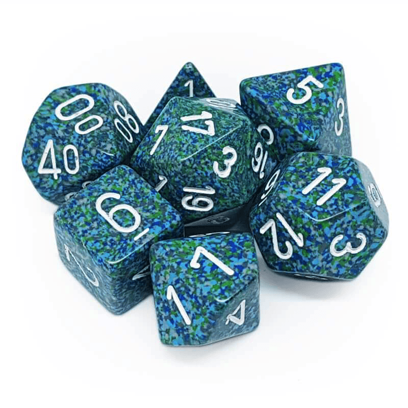 7 Polyhedral Dice Set Speckled Sea- CHX25316