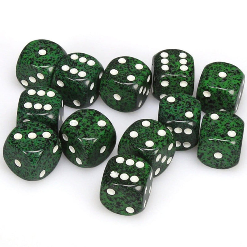 12 D6 Speckled 16mm Dice Recon - CHX25725 - Abyss Game Store