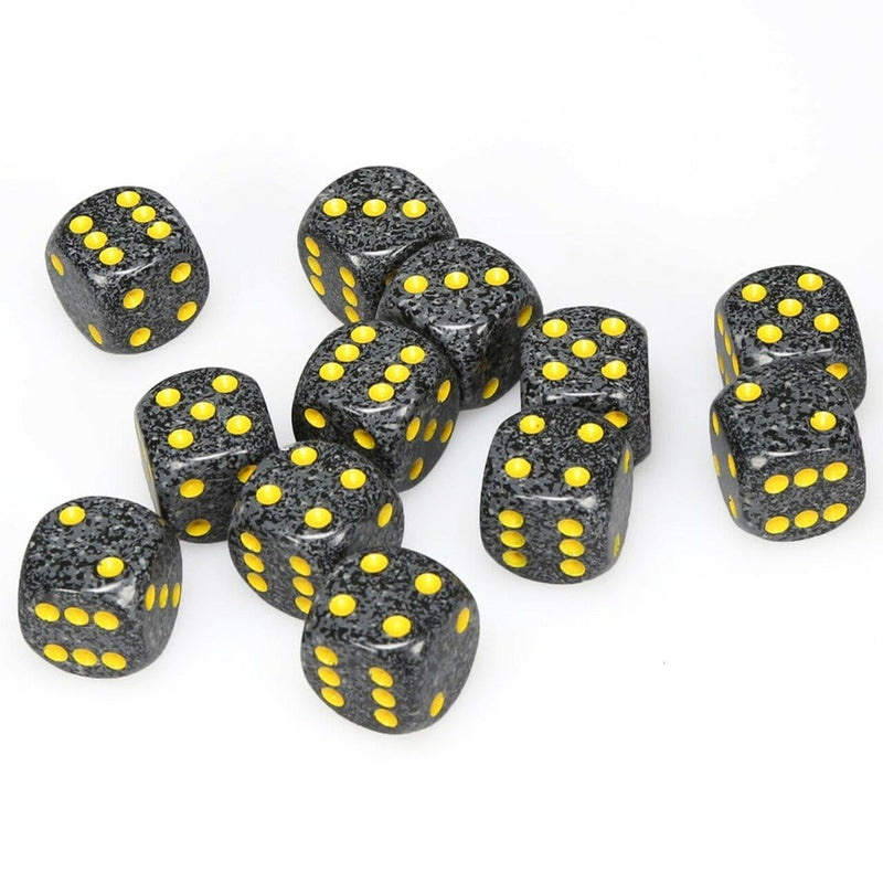 12 D6 Speckled 16mm Dice Urban Camo - CHX25728 - Abyss Game Store