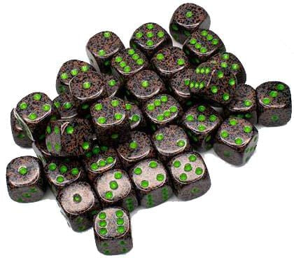 36 D6 Speckled 12mm Dice Earth - CHX25910