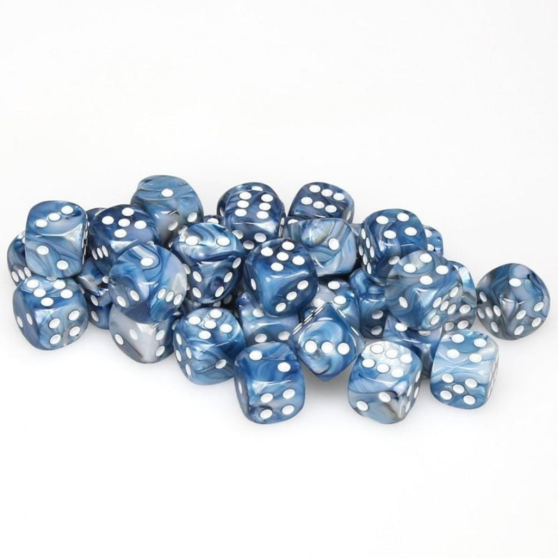 36 D6 Lustrous 12mm Dice State w/White - CHX27890
