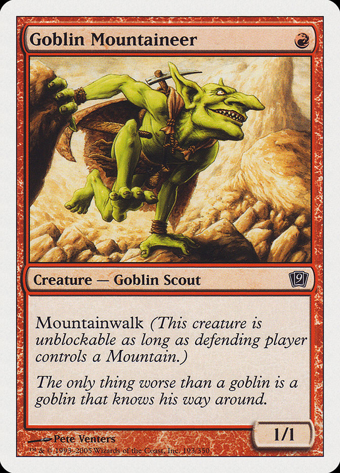 Goblin Mountaineer [Ninth Edition]