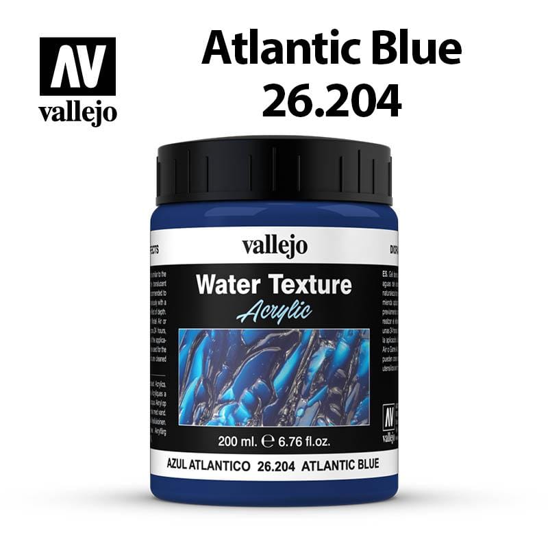 Vallejo Diorama Water Texture - Atlantic Blue 200ml - Val26204