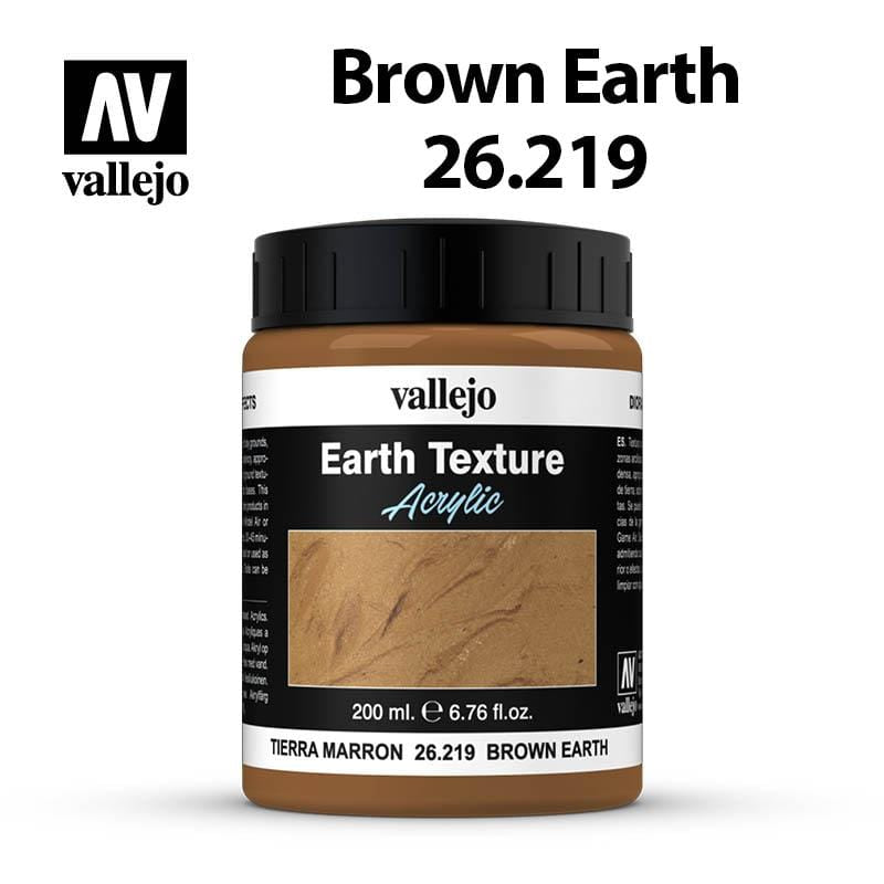 Vallejo Diorama Earth Texture - Brown Earth 200ml - Val26219