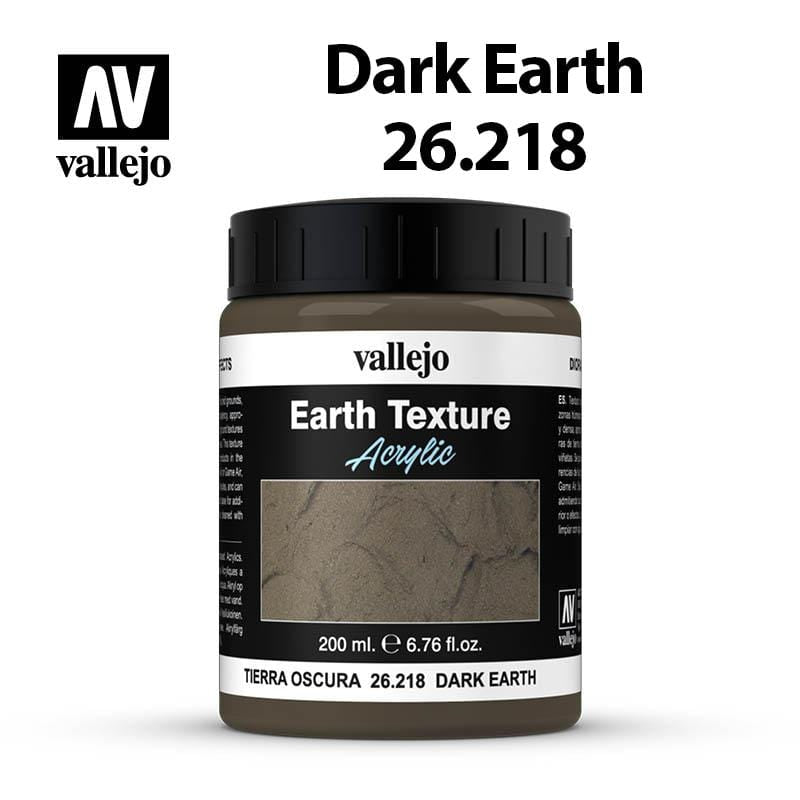 Vallejo Diorama Earth Texture - Dark Earth 200ml - Val26218