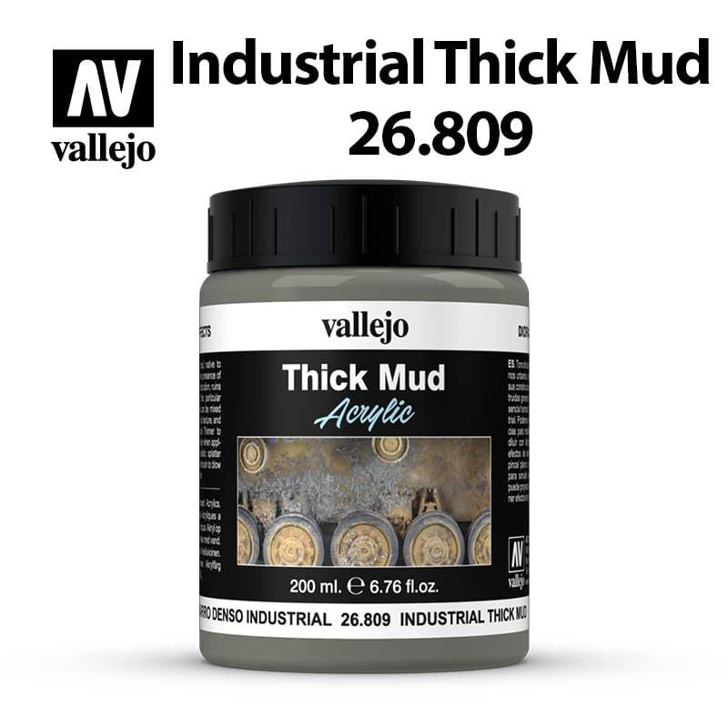 Vallejo Diorama Thick Mud - Industrial Thick Mud 200ml - Val26809
