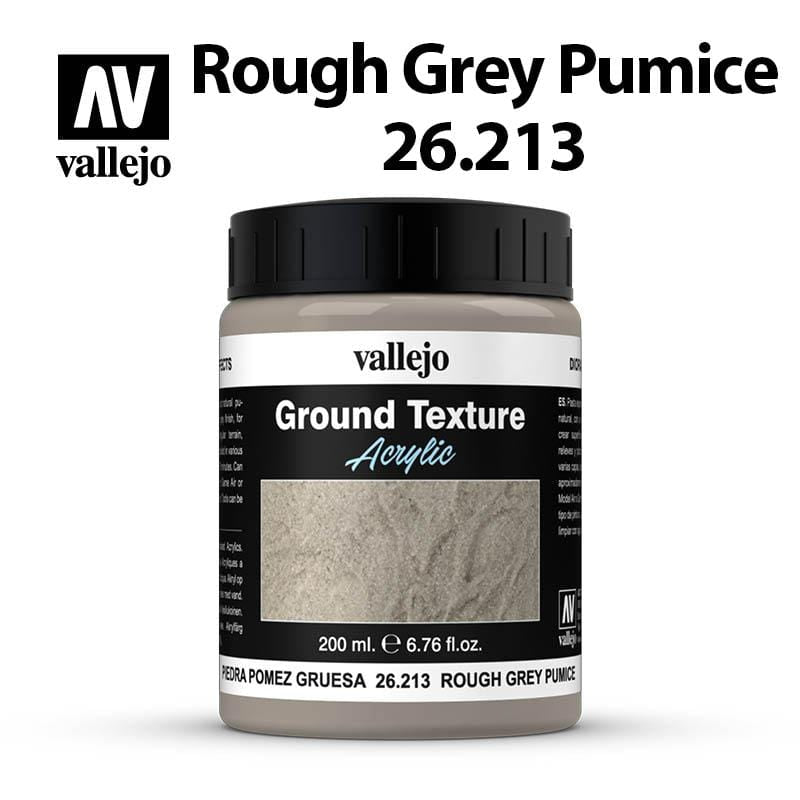 Vallejo Diorama Ground Texture - Rough Grey Pumice 200ml - Val26213
