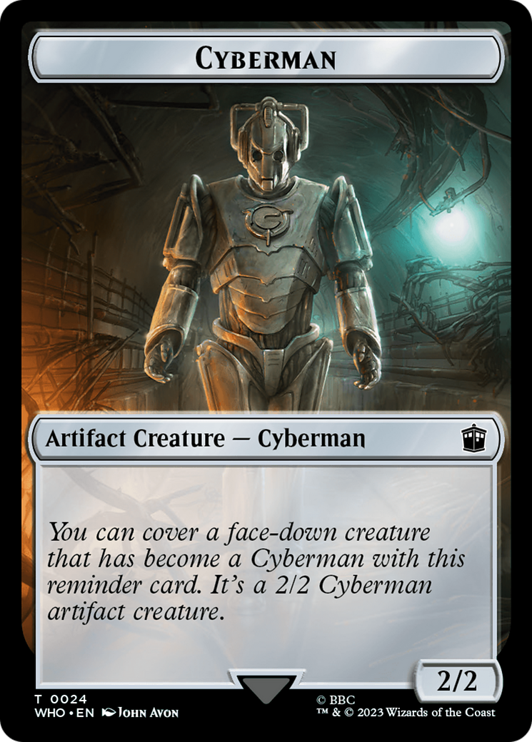 Mark of the Rani // Cyberman Double-Sided Token [Doctor Who Tokens]