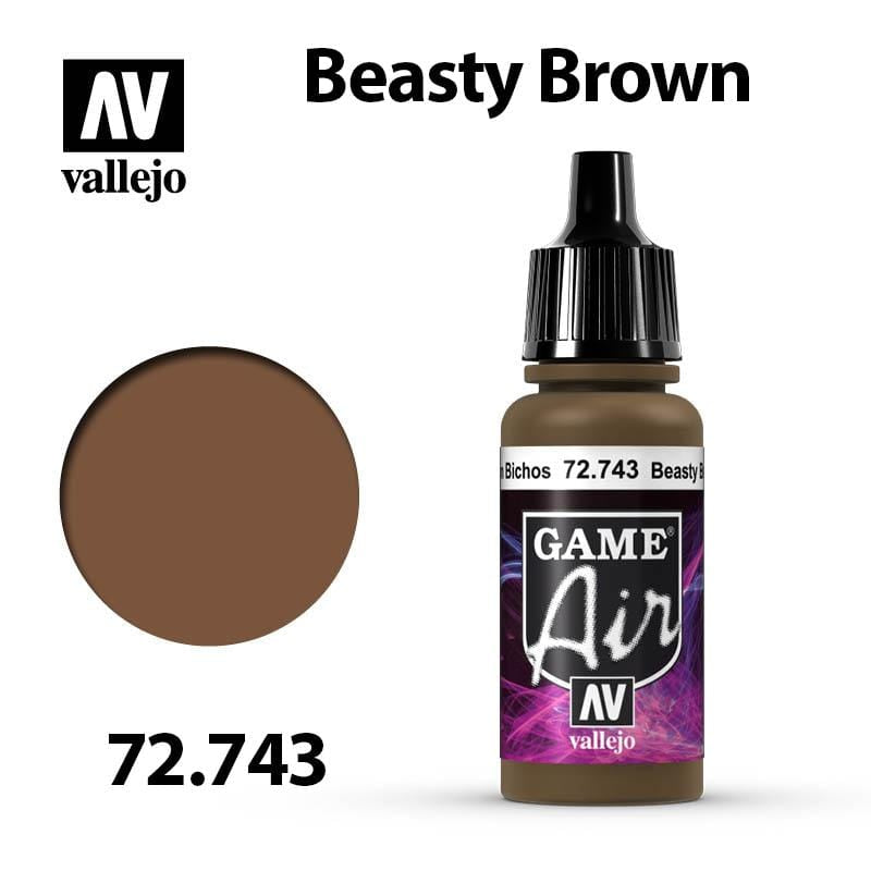 Vallejo Game Air - Beasty Brown 17ml - Val72743
