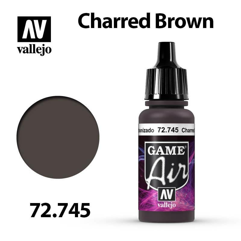 Vallejo Game Air - Charred Brown 17ml - Val72745