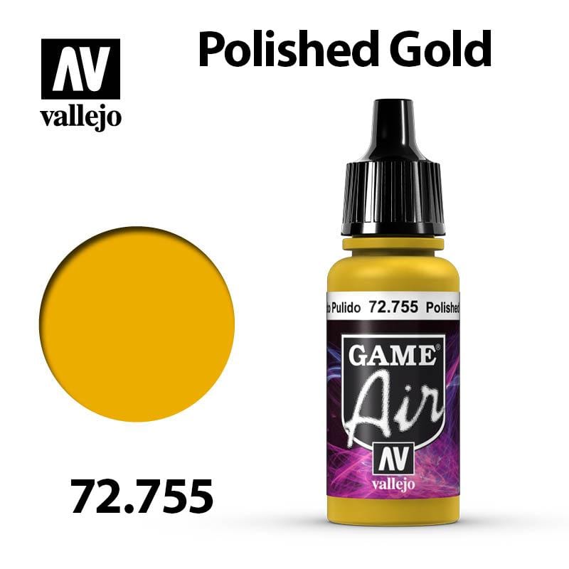 Vallejo Game Air - Polished Gold 17ml - Val72755