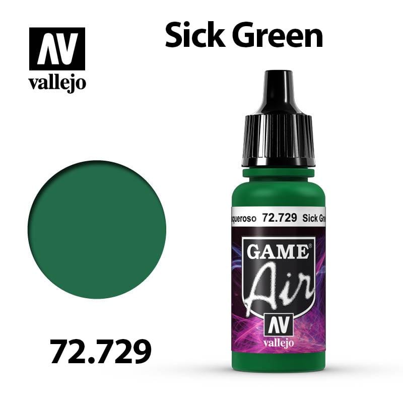 Vallejo Game Air - Sick Green 17ml - Val72729