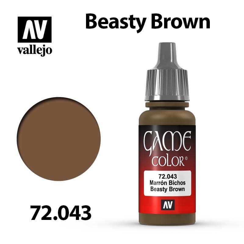 Vallejo Game Color - Beasty Brown 17ml - Val72043