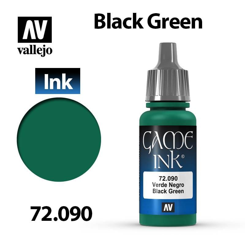 Vallejo Game Ink - Black Green 17ml - Val72090